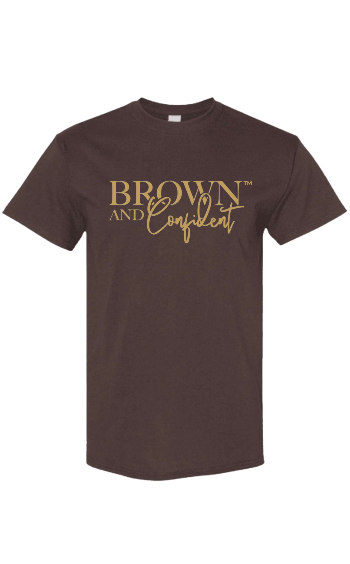 Logo T-Shirt – Brown & Confident