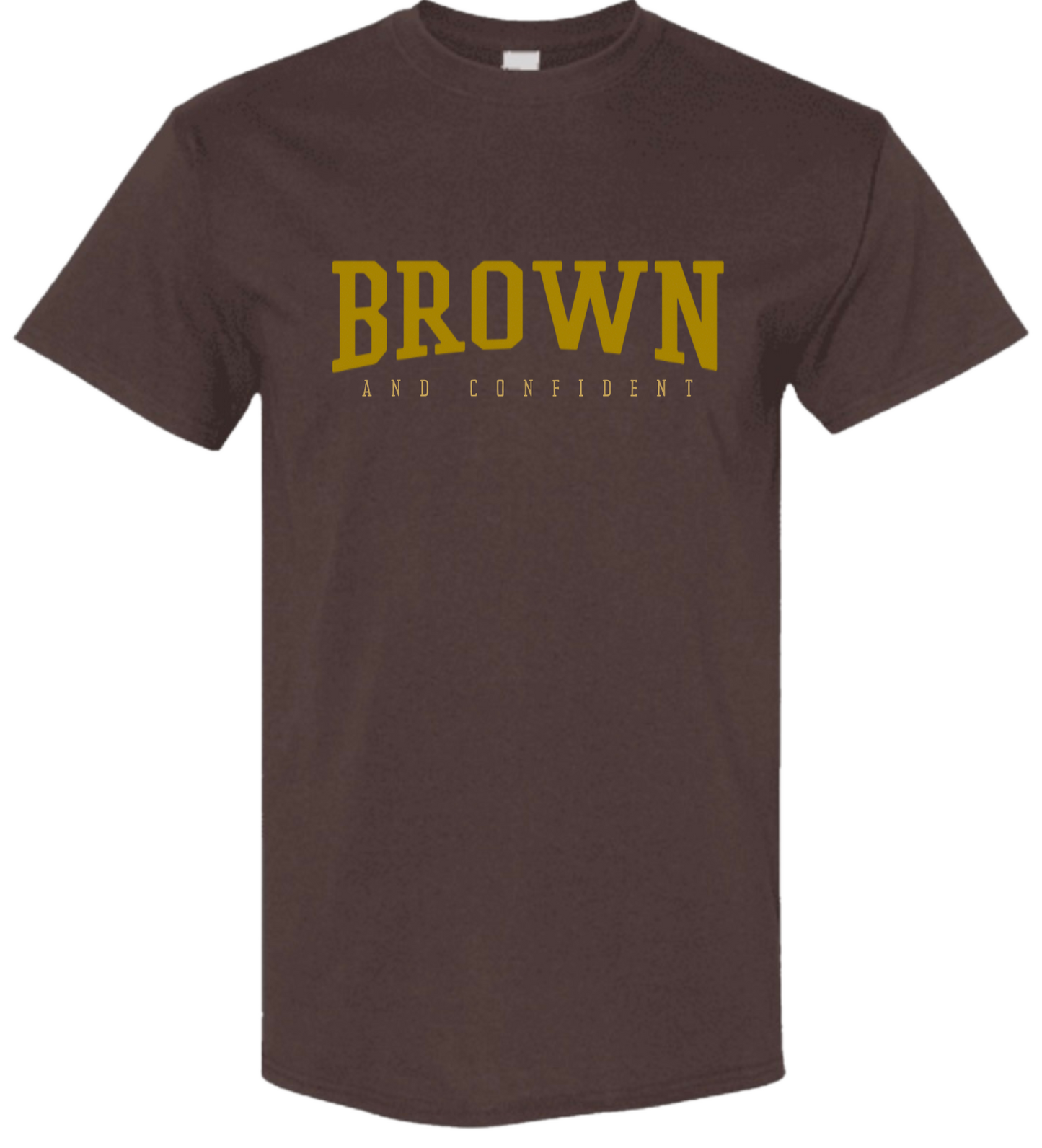University T-Shirt – Brown & Confident
