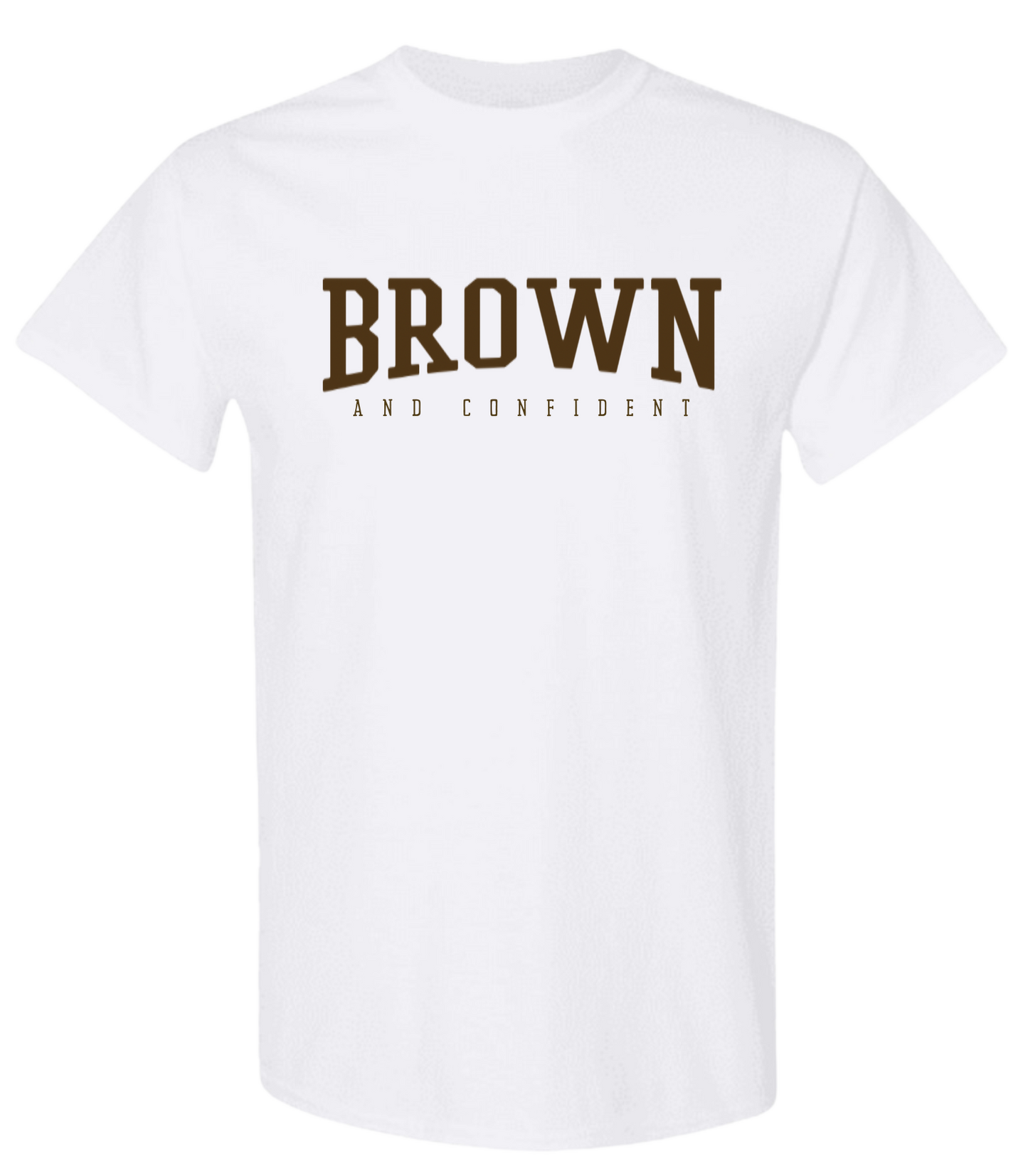 University T-Shirt – Brown & Confident