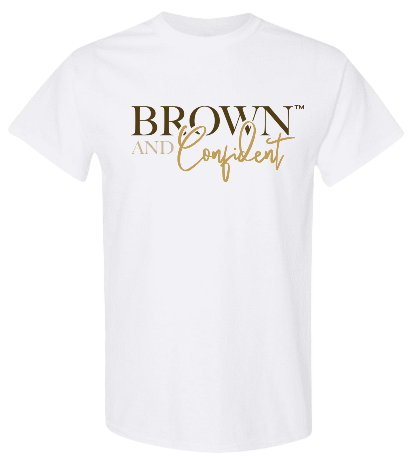 Logo T-Shirt – Brown & Confident